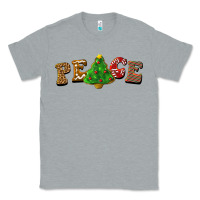 Heather Grey christmas peace Classic Tee - BarkalooDesign
