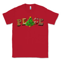 Red christmas peace Classic Tee - BarkalooDesign