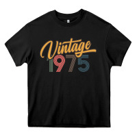 Black retro vintage 1975 women's Heavy Core Tee - artisFamous
