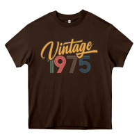 Chocolate Brown retro vintage 1975 women's Heavy Core Tee - artisFamous