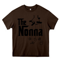 Chocolate Brown The Nonna! Italy Grandmother Baby Hang Toys Heavy Core Tee - artisFamous