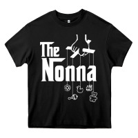 Black The Nonna! Italy Grandmother Baby Hang Toys Heavy Core Tee - artisFamous