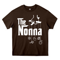 Chocolate Brown The Nonna! Italy Grandmother Baby Hang Toys Heavy Core Tee - artisFamous