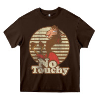 Chocolate Brown emperor's new groove kuzco llama no touchy t shirt t shirt Heavy Core Tee - artisFamous