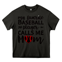 Asphalt womens my favorite baseball player calls me mom Heavy Core Tee - artisFamous