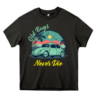 Asphalt Vintage Funny Beetle Bug Distressed Classic Cars Old Bugs Never Die Heavy Core Tee - artisFamous