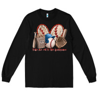Black take me out to the ballgame Long Sleeve Tee - RacoonDesign