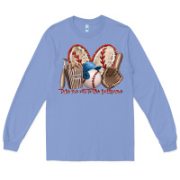 Colony Blue take me out to the ballgame Long Sleeve Tee - RacoonDesign