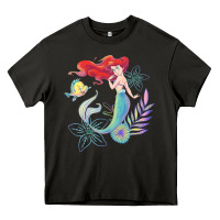 Asphalt the little mermaid ari  and flounder sea t shirt Heavy Core Tee - artisFamous