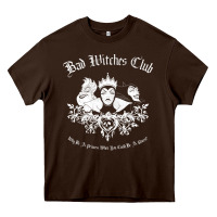 Chocolate Brown villains bad witch  club group shot graphic t shirt t shirt Heavy Core Tee - artisFamous