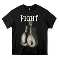Black boxing vintage fight gloves Heavy Core Tee - artisFamous
