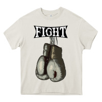 Cream boxing vintage fight gloves Heavy Core Tee - artisFamous