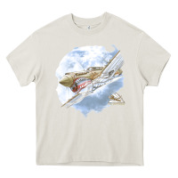 Cream 40 flying tigers Heavy Core Tee - artisFamous