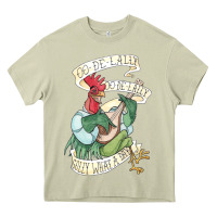 Mossy alan a dale rooster  oo de lally golly what a day tattoo watercolor pa Heavy Core Tee - artisFamous