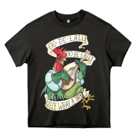 Asphalt alan a dale rooster  oo de lally golly what a day tattoo watercolor pa Heavy Core Tee - artisFamous