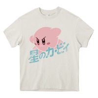 Cream kirby kanji Heavy Core Tee - artisFamous