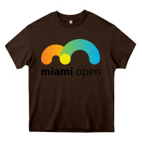 Chocolate Brown MIAMI OPEN Heavy Core Tee - artisFamous