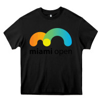 Black MIAMI OPEN Heavy Core Tee - artisFamous