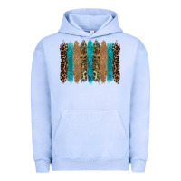 Pigment Grape Ice glitter turqoise leopard tooled leather background Urban Hoodie - RanaPortraitStore