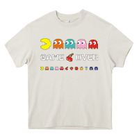 Cream cool retro 80s pacman ghosts video games Heavy Core Tee - artisFamous