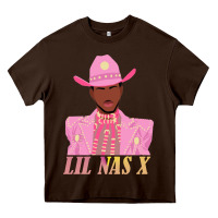 Chocolate Brown lil nas x 2 Heavy Core Tee - artisFamous