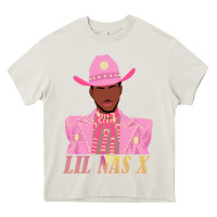 Cream lil nas x 2 Heavy Core Tee - artisFamous