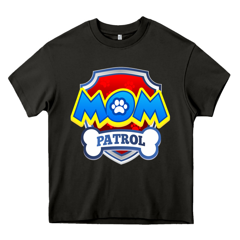 Funny Mom Patrol  Funny Dog Mom Gift Birthday Party T Shirt Heavy Core Tee by artisFamous | Teevron