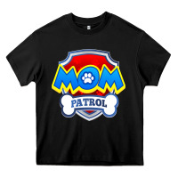 Black funny mom patrol  funny dog mom gift birthday party t shirt Heavy Core Tee - artisFamous