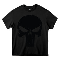 Black the punisher skull black Heavy Core Tee - artisFamous