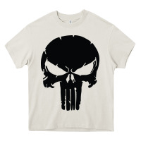 Cream the punisher skull black Heavy Core Tee - artisFamous