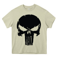 Mossy the punisher skull black Heavy Core Tee - artisFamous