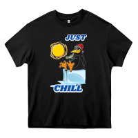 Black Just Chill Heavy Core Tee - artisFamous