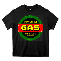 Black GARAGE CAR GASOLINE Heavy Core Tee - artisFamous