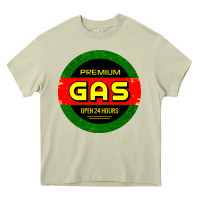 Mossy GARAGE CAR GASOLINE Heavy Core Tee - artisFamous