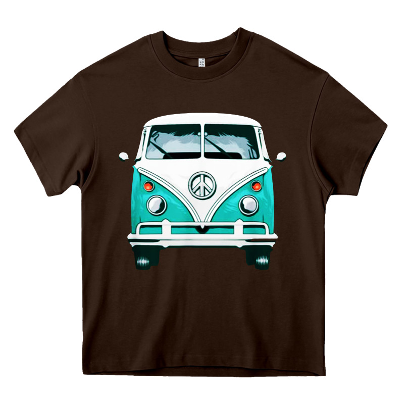 Hippie Surf Van Heavy Core Tee by artisFamous | Teevron