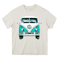 Cream hippie surf van Heavy Core Tee - artisFamous
