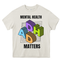 Cream adhd mental health matters Heavy Core Tee - artisFamous