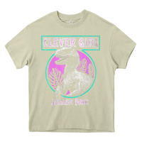 Mossy distressed teal raptor clever girl t shirt Heavy Core Tee - artisFamous