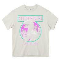 Cream distressed teal raptor clever girl t shirt Heavy Core Tee - artisFamous