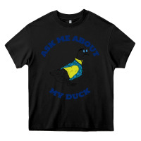 Black ask me about my duck Heavy Core Tee - artisFamous