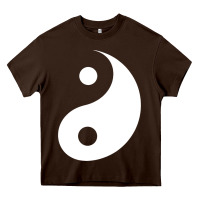 Chocolate Brown yin yang Heavy Core Tee - artisFamous