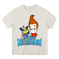 Jimmy Neutron Goddard Title Vintage Poster Heavy Core Tee | Teevron