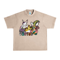 French Oak Happy Easter Urban Heavy Tee - CowhideDigitalArt