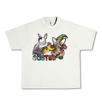 Pistachio Happy Easter Urban Heavy Tee - CowhideDigitalArt