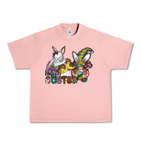 Salmon Happy Easter Urban Heavy Tee - CowhideDigitalArt