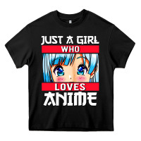 Just A Girl Who Loves Anime Japanese Cute Heavy Core Tee | Teevron