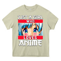 Mossy just a girl who loves anime japanese cute Heavy Core Tee - artisFamous