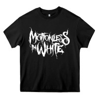 Black motionless in white Heavy Core Tee - artisFamous