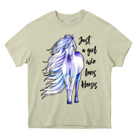 Mossy just a girl who loves horses Heavy Core Tee - artisFamous