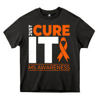 Asphalt just cure it ms multiple sclerosis awareness Heavy Core Tee - artisFamous